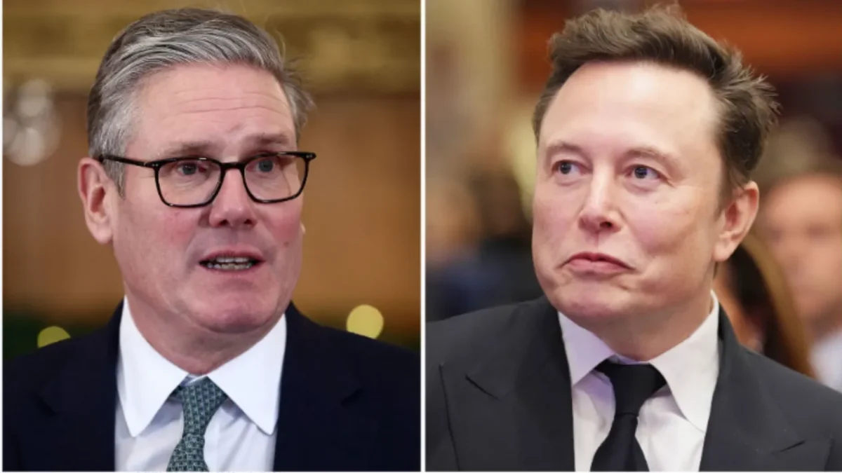 UK Prime Minister Keir Starmer and Elon Musk