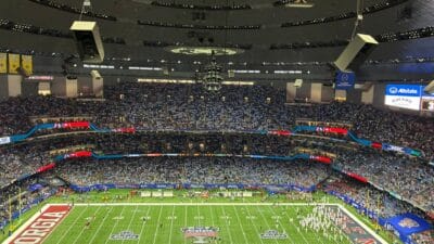 Very heavy ole miss crowd tonight