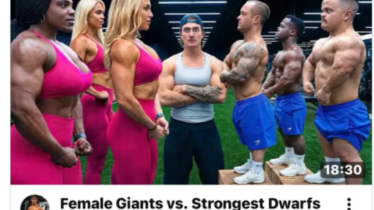 YouTuber Jesse James West held a competition to see who’s stronger between tall