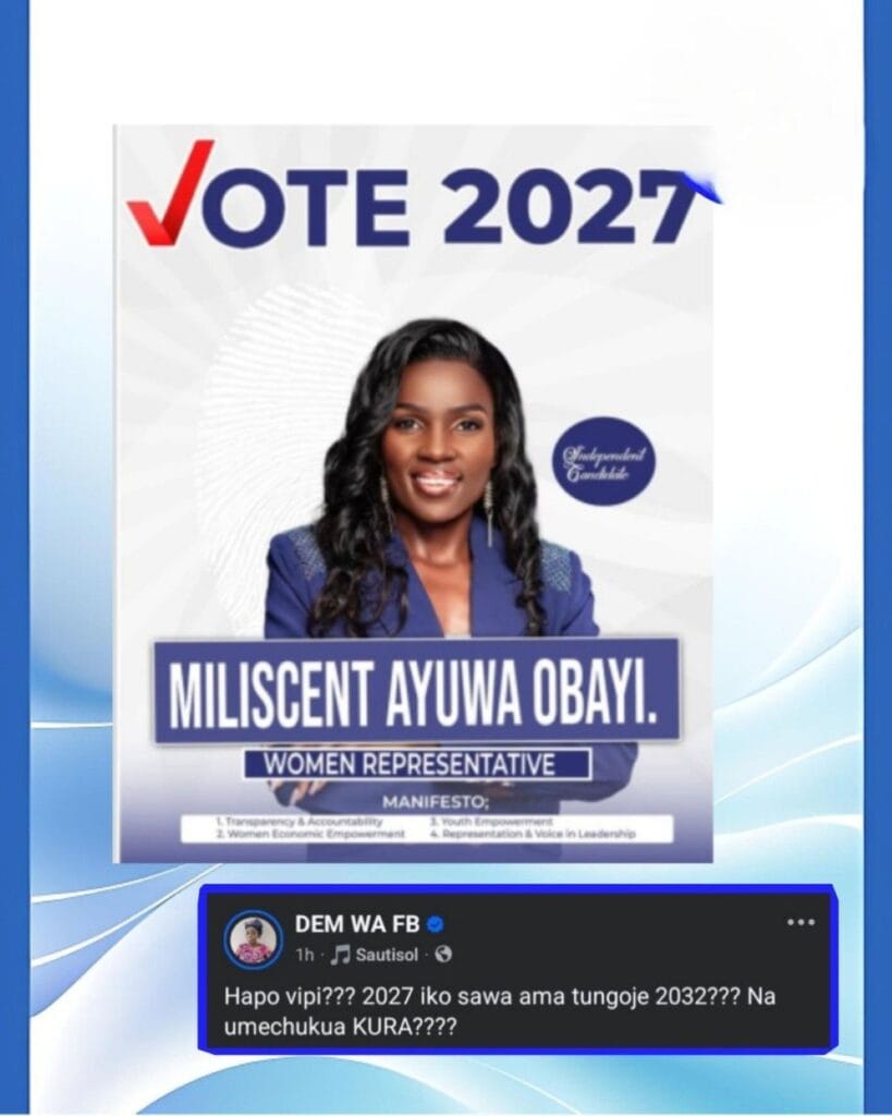 Dem wa facebook poster