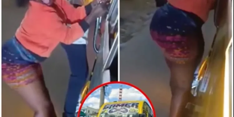 Nganya woman tout twerking for passengers