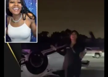 Woman dancing after a serious car crash