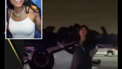 Woman dancing after a serious car crash