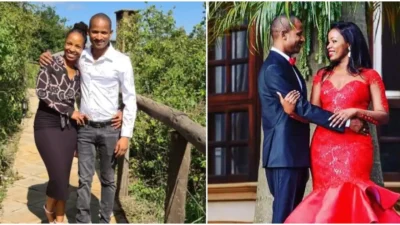 Babu owino with wife frida muthoni