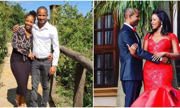 Babu owino with wife frida muthoni
