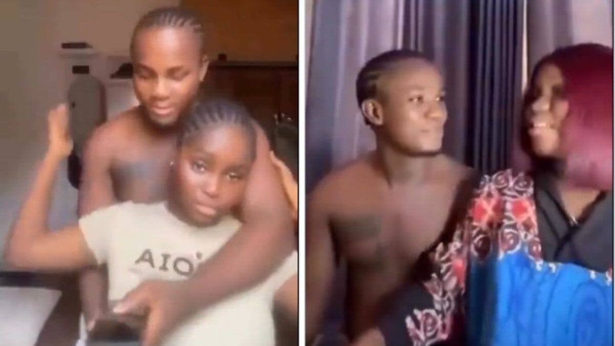 Brother sister touchy video
