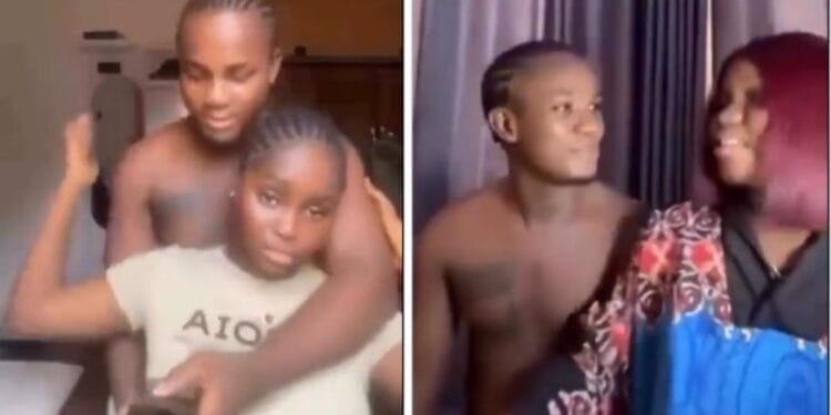Brother sister touchy video