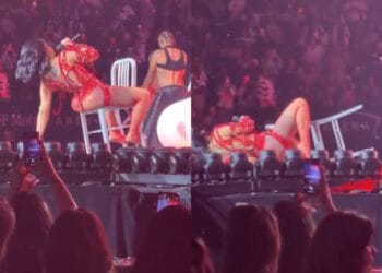 Cardib falling off chair