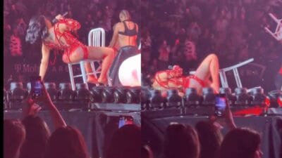 Cardib falling off chair