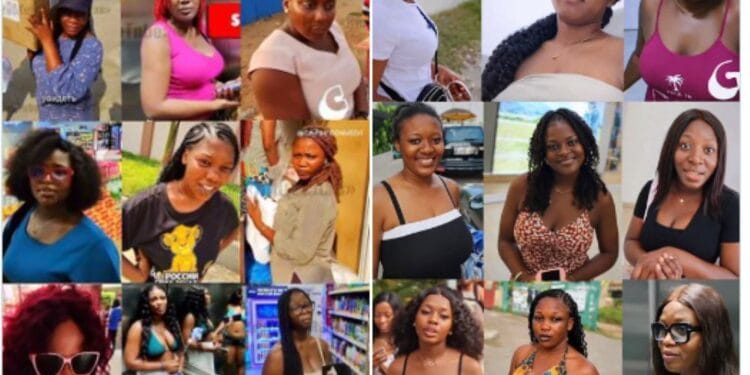 Ladies on russian guy