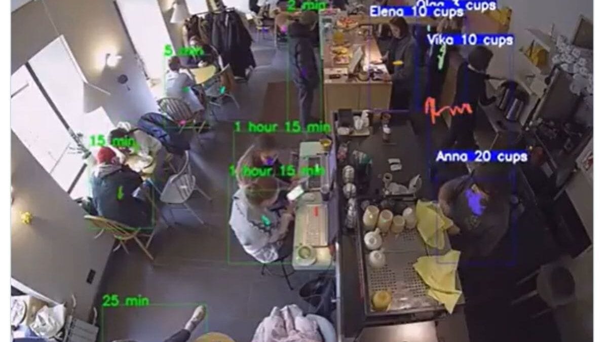 AI to track barista cups