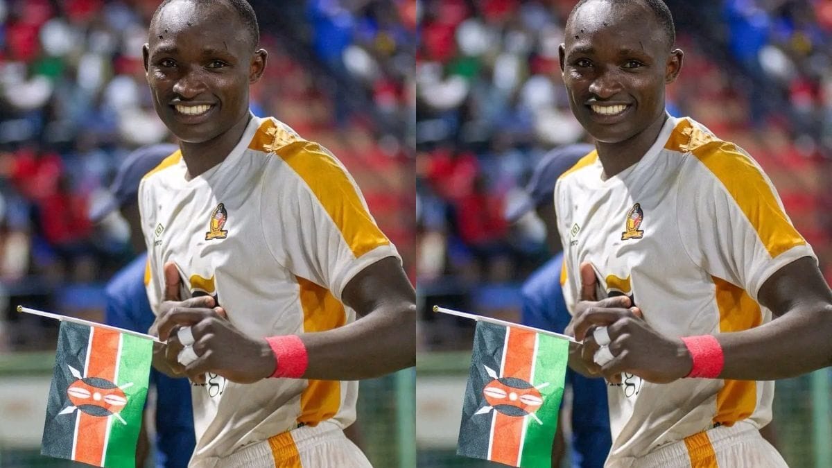 Harambee Stars striker Moses Shumah
