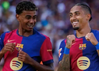 Lamine Yamal and Raphinha