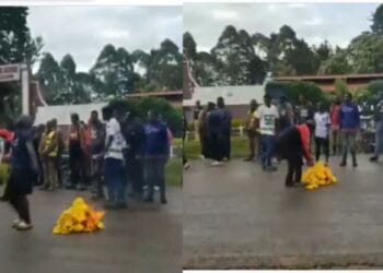 Nyamira youths' burning of UDA t shirts