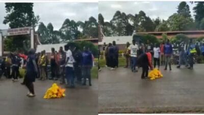 Nyamira youths' burning of UDA t shirts
