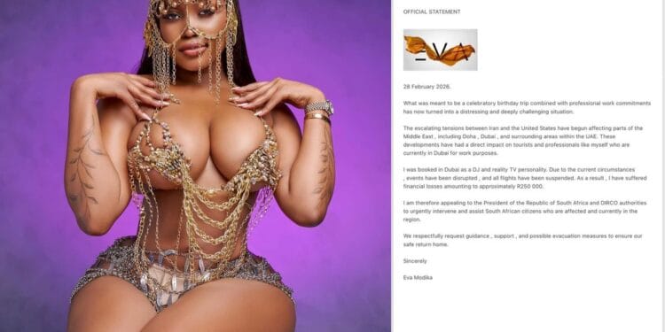 South African socialite Eva Modika