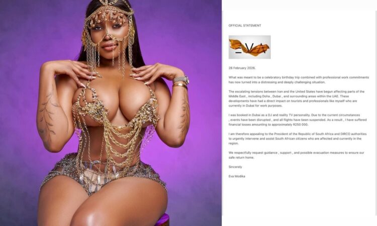 South African socialite Eva Modika