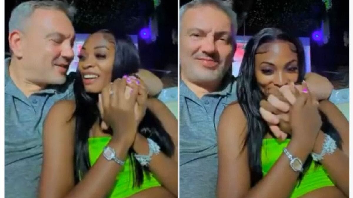 Tiktoker Merina with Mzungu boyfriend