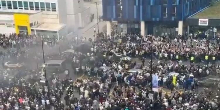 Fight broke out outside St James’ Park