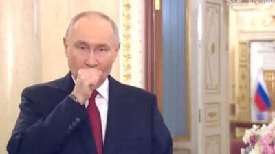 Putin coughing