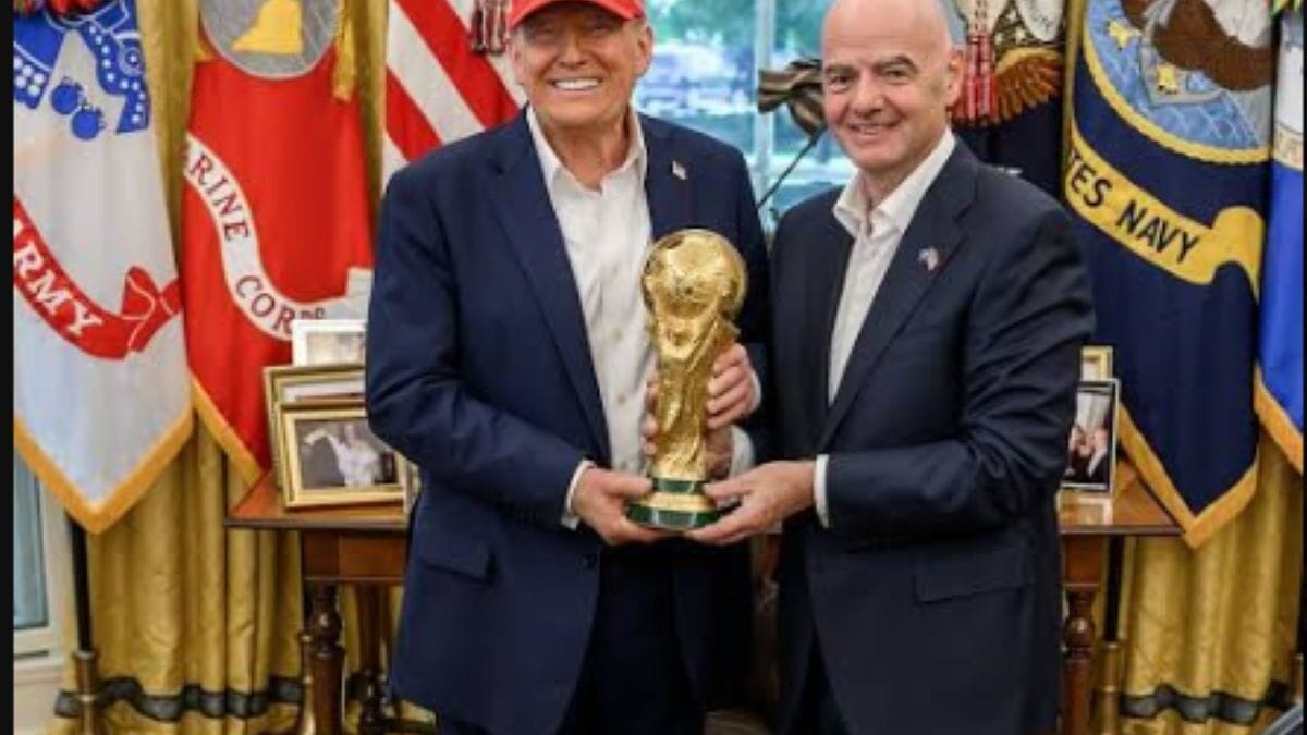 Trump with FIFA president