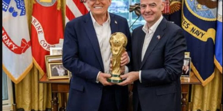 Trump with FIFA president