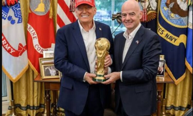 Trump with FIFA president