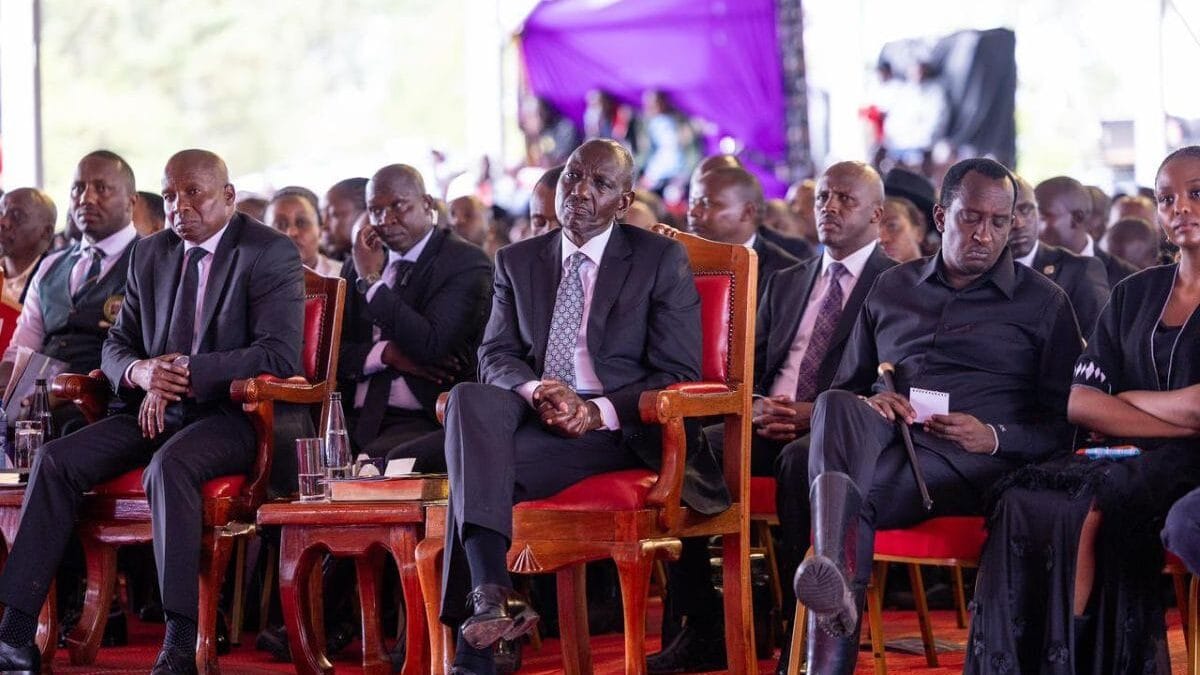 William ruto at ngeno burial