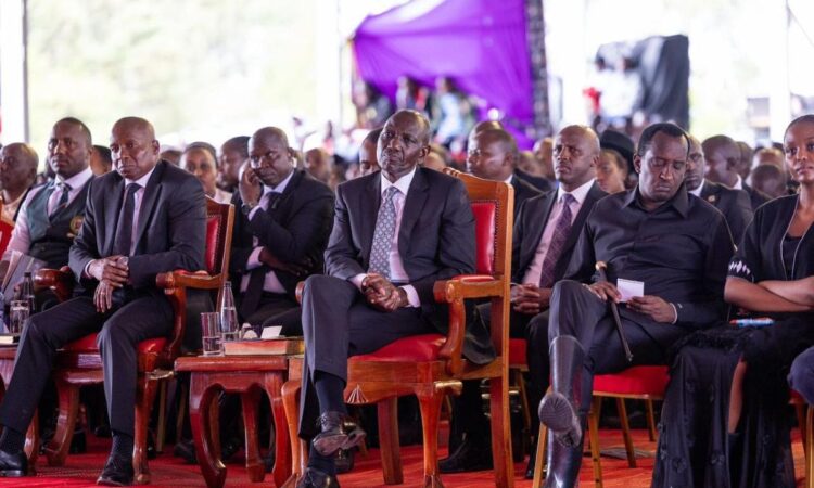 William ruto at ngeno burial