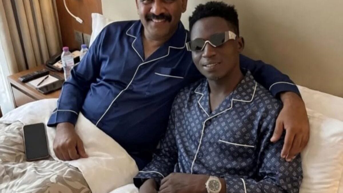 Chuka kenyan prince photo with male mentor in bed