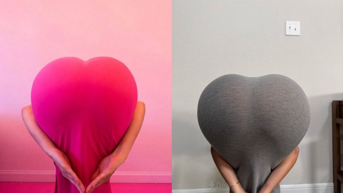 Women heart shape challenge