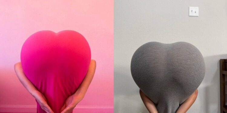 Women heart shape challenge