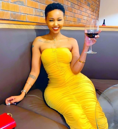 Huddah new look.