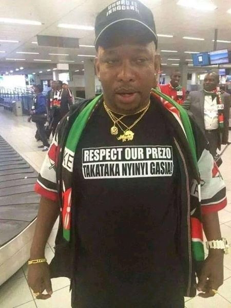 Mike Sonko at ICC the Hague in Netherlands.
