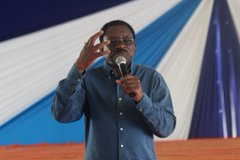 Siaya Senator James Orengo In Ugenya. PHOTO | BNC