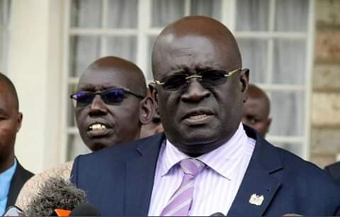 Education CS George Magoha giving #KCSE2019 results.