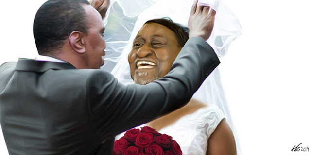 Artistic Photo of Uhuru and Raila in BBI. Artistic Photo of Uhuru and Raila in BBI.