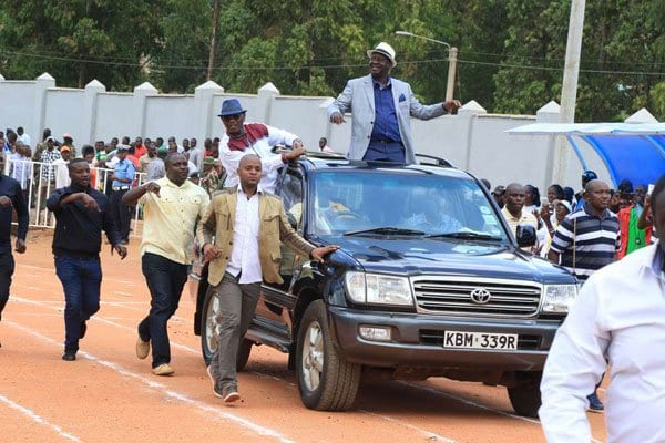 Raila Odinga in Bondo. PHOTO | RMS
