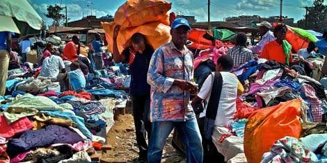 Gikombaa market photo. Small traders at Gikomba market. PHOTO | BMS