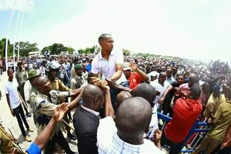 Mohammed Ali wrestling for a seat at BBI Meeting. PHOTO | BMS