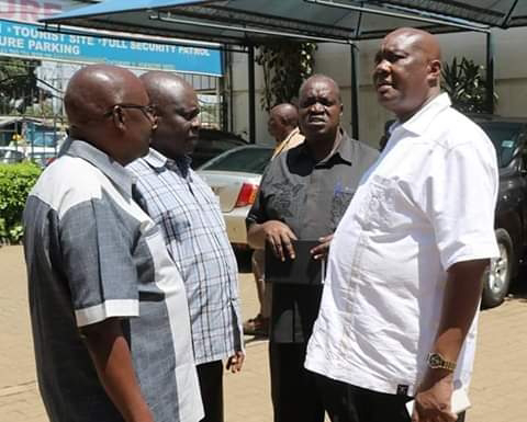 Busia governor with county assembly officials. PHOTO | BMS