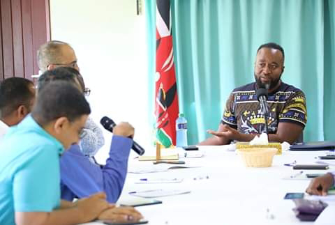 Mombasa Governor Hassan Joho meeting Coast general hospital management. PHOTO | BMS Mombasa Governor Hassan Joho meeting Coast general hospital management. PHOTO | BMS