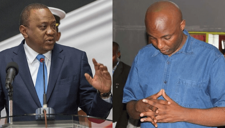 President Uhuru Kenyatta Mourns Mzee Joseph Irungu. PHOTO | RMS
