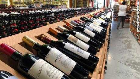 Wine brands in the US. PHOTO | CNN 