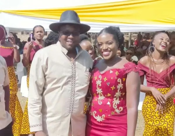 Akisa Wandera with her husband Charles wedding photos Akisa Wandera with her husband Charles wedding photos