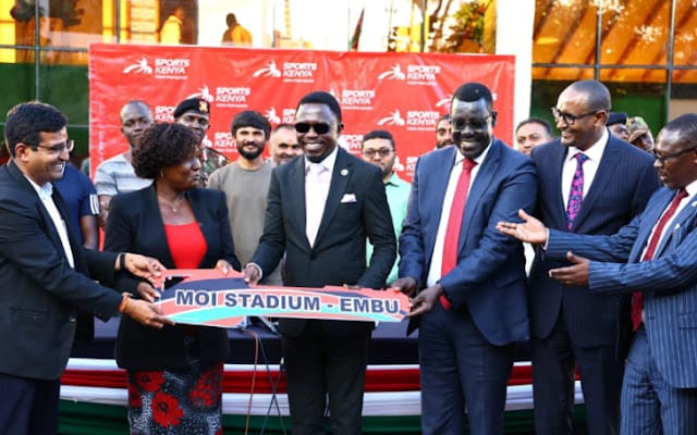 Sports CS praise Ruto administration for refurbishing Embu stadium