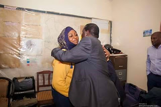Hon Aisha Jumwa with the CORD and ODM leader Hon Raila Odinga. PHOTO Courtesy Hon Aisha Jumwa with the CORD and ODM leader Hon Raila Odinga. PHOTO Courtesy