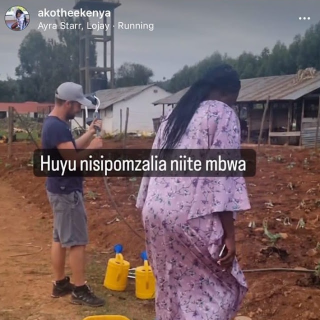 Akothee's mzungu boyfriend, Omondi.