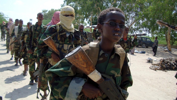 Militants training in Somali. PHOTO | AFP Militants training in Somali. PHOTO | AFP
