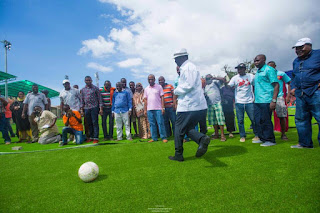 Raila Odinga arrived in Mombasa, officially opened uwanja wa Mbuzi stadium and is expected to address peope in a Rally at Tononoka grounds.